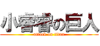 小睿睿の巨人 (attack on titan)