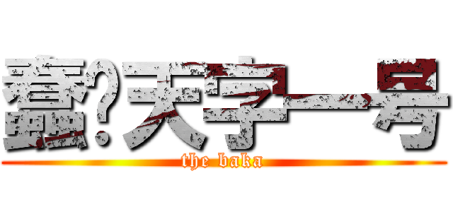 蠢货天字一号 (the baka)