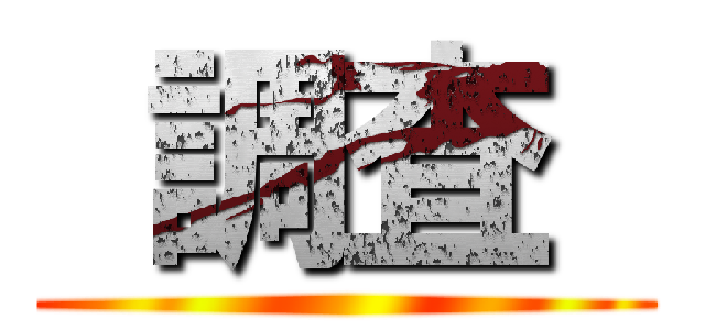  調査  ()