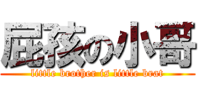 屁孩の小哥 (little brother is little brat)