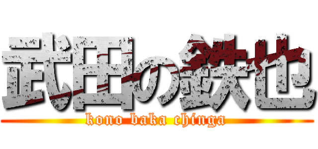 武田の鉄也 (kono baka chinga)