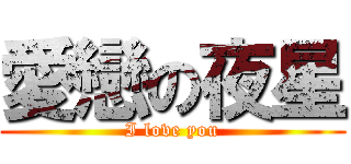 愛戀の夜星 (I love you)