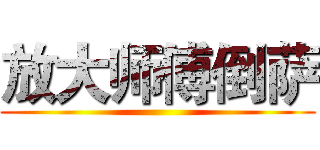 放大师傅倒萨 ()