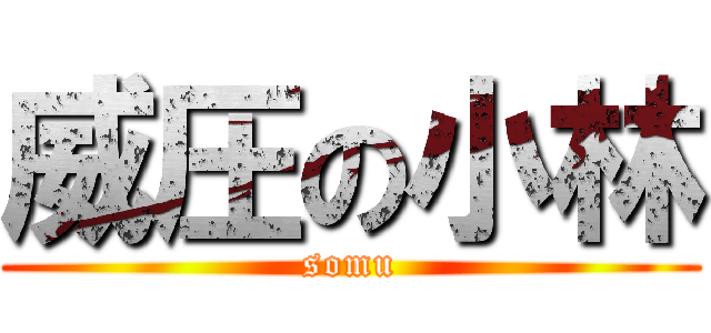 威圧の小林 (somu)