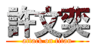 許文奕 (attack on titan)