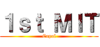 １ｓｔ ＭＩＴ (Copol)