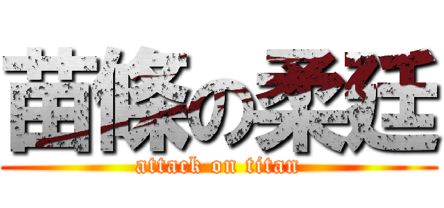 苗條の柔廷 (attack on titan)