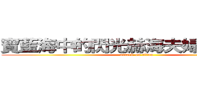 寶藍海中的閃光赫海夫婦永遠相愛 (attack on titan)