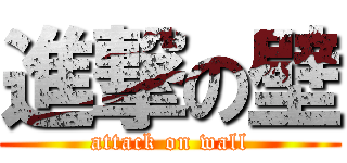 進撃の壁 (attack on wall)