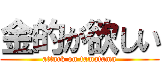 金的が欲しい (attack on tamatama)