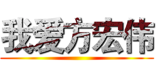 我爱方宏伟 ()
