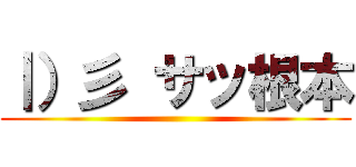 ｜）彡 サッ根本 ()