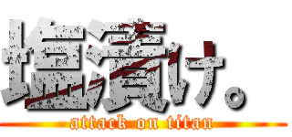 塩漬け。 (attack on titan)