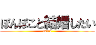 ぽんぽこと結婚したい (never)