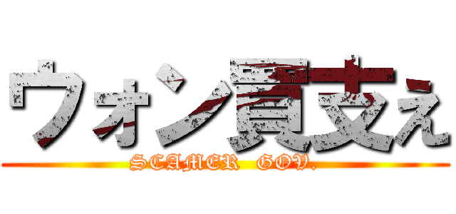 ウォン買支え (SCAMER  GOV.)