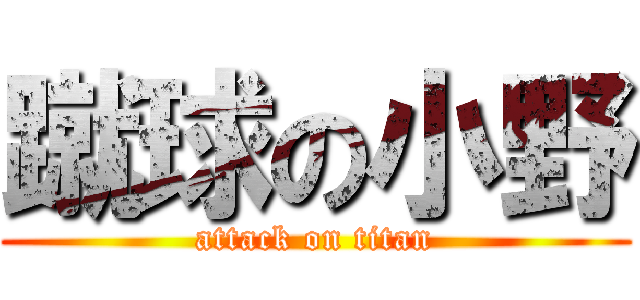 蹴球の小野 (attack on titan)