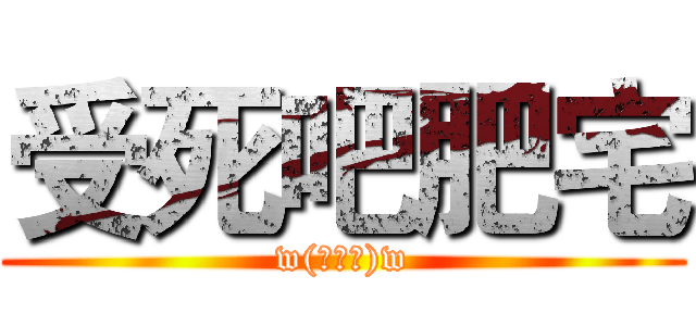 受死吧肥宅 (w(ﾟДﾟ)w)