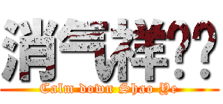消气祥荣爷 (Calm down Shao Ye)