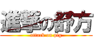 進撃の舒方 (attack on pig)