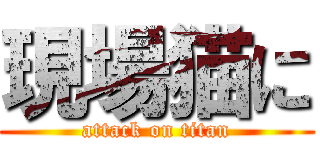 現場猫に (attack on titan)