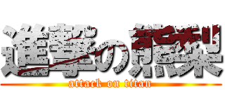 進撃の熊梨 (attack on titan)