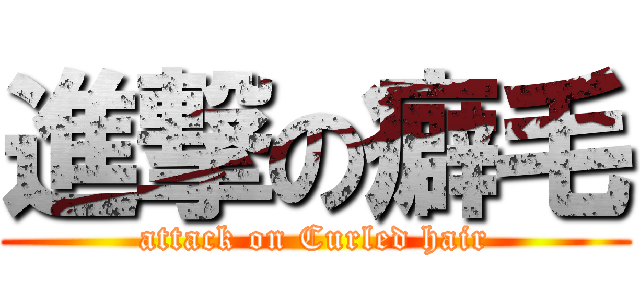 進撃の癖毛 (attack on Curled hair)