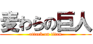 麦わらの巨人 (attack on titan)