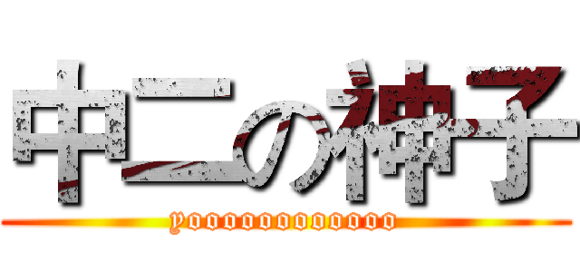 中二の神子 (yoooooooooooo)