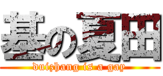 基の夏田 (duizhang is a gay)