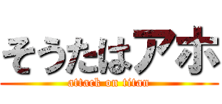 そうたはアホ (attack on titan)