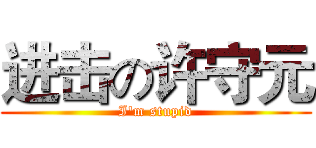 进击の许守元 (I'm stupid)