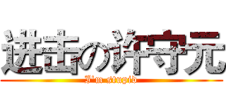 进击の许守元 (I'm stupid)