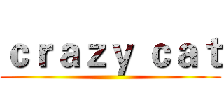 ｃｒａｚｙ ｃａｔ ()