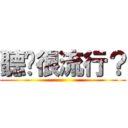 聽說很流行？ ()