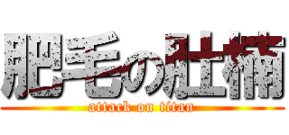 肥毛の肚楠 (attack on titan)