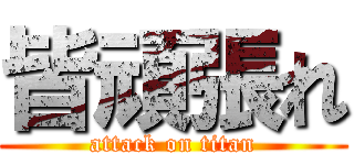 皆頑張れ (attack on titan)