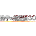 数学の偏差値３０ (attack on titan)