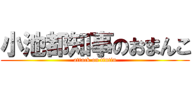 小池都知事のおまんこ (attack on tintin)