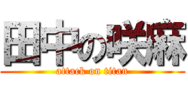 田中の咲麻 (attack on titan)