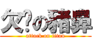 欠嗆の豬鼻 (attack on titan)