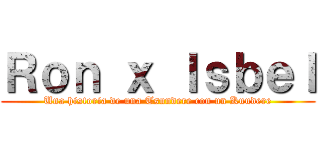 Ｒｏｎ ｘ Ｉｓｂｅｌ (Una historia de una Tsundere con un Kuudere)
