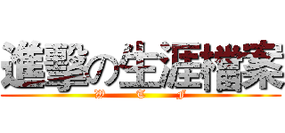 進擊の生涯檔案 (W        T        F)