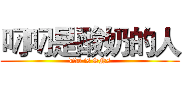 叼叼是酸奶的人 (DD is SNs)