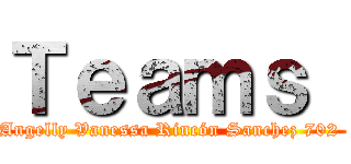Ｔｅａｍｓ  (Angelly Vanessa Rincón Sanchez 702 )