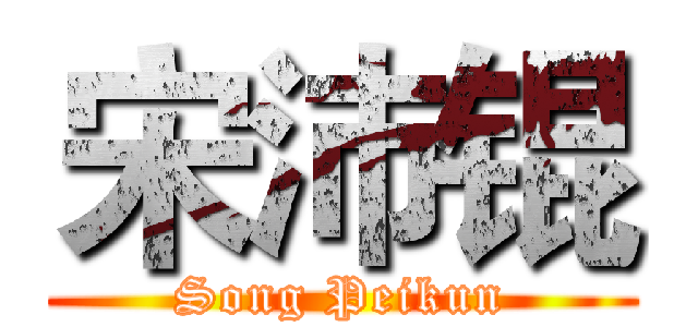 宋沛锟 (Song Peikun)