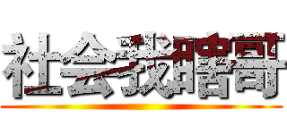 社会我瞎哥 ()