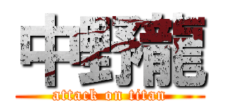 中野龍 (attack on titan)