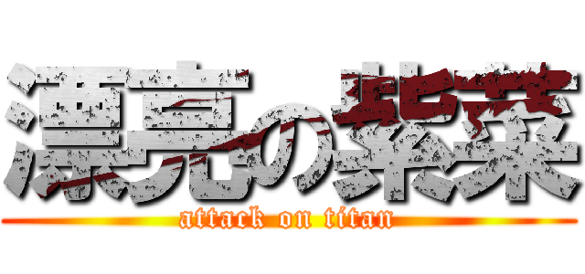 漂亮の紫菜 (attack on titan)