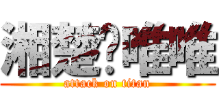 湘楚♥唯唯 (attack on titan)