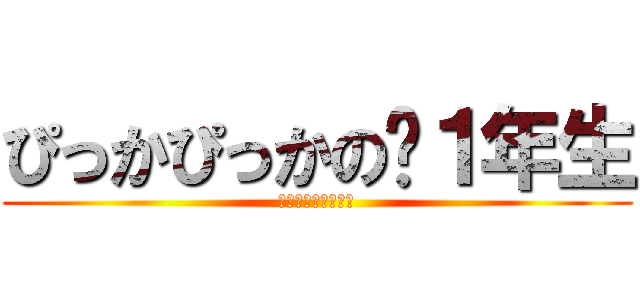 ぴっかぴっかの〜１年生 (😀😀😀😀😀😀😀😀😀)